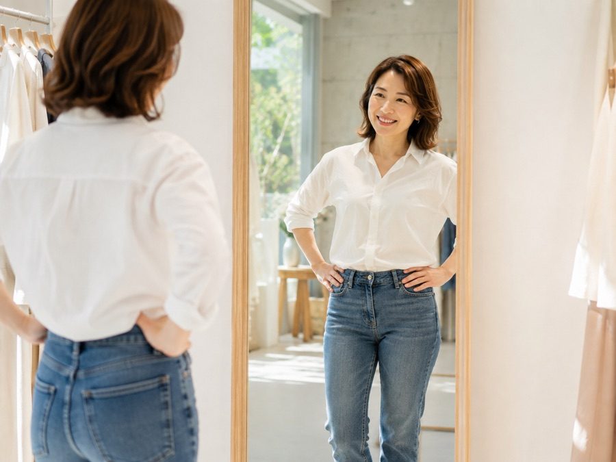 着たい服が似合う自分になれた瞬間のイメージ
