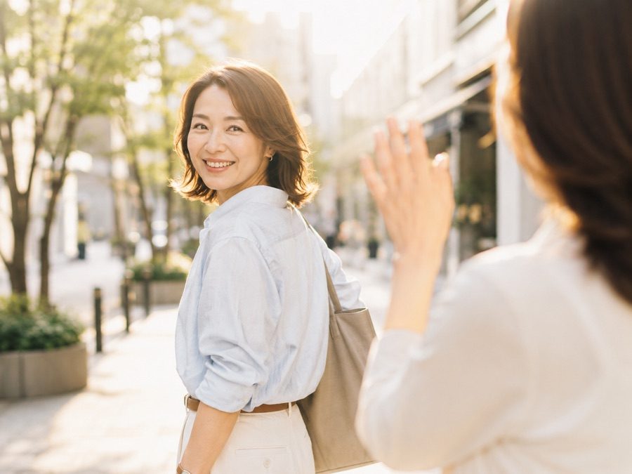 自信を持って前を向けるようになったイメージ