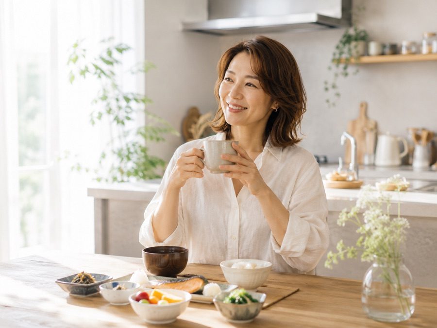 無理なく続く食習慣が日常になったイメージ