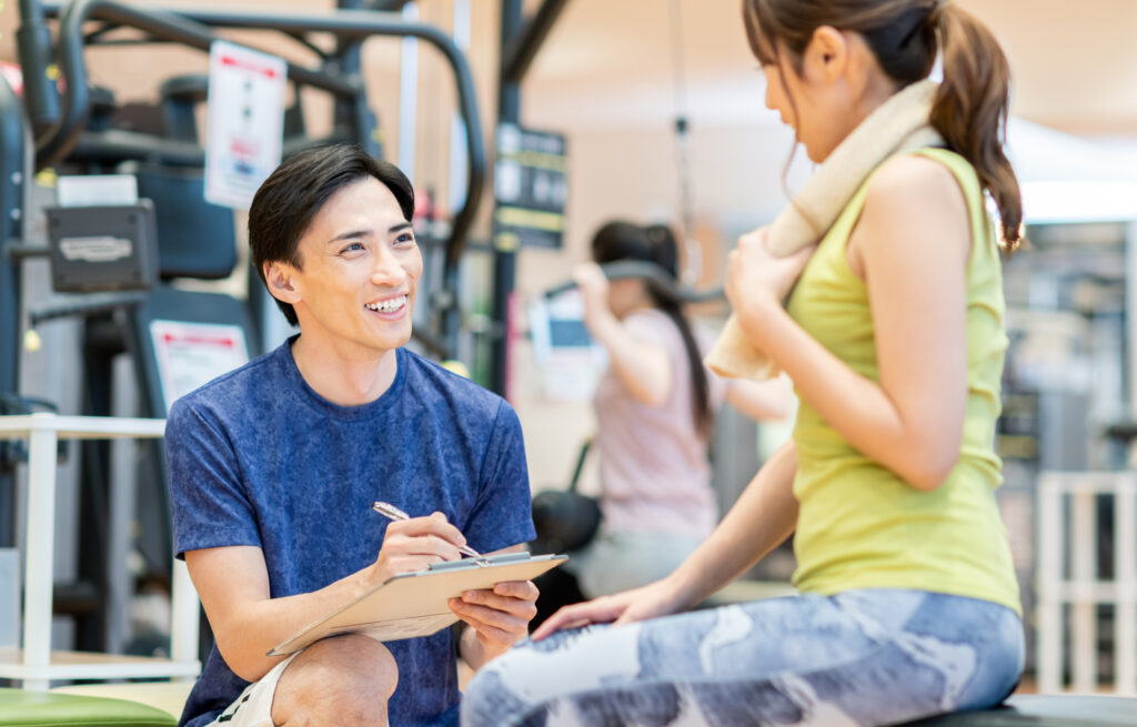 体脂肪専門コーチのカウンセリング風景